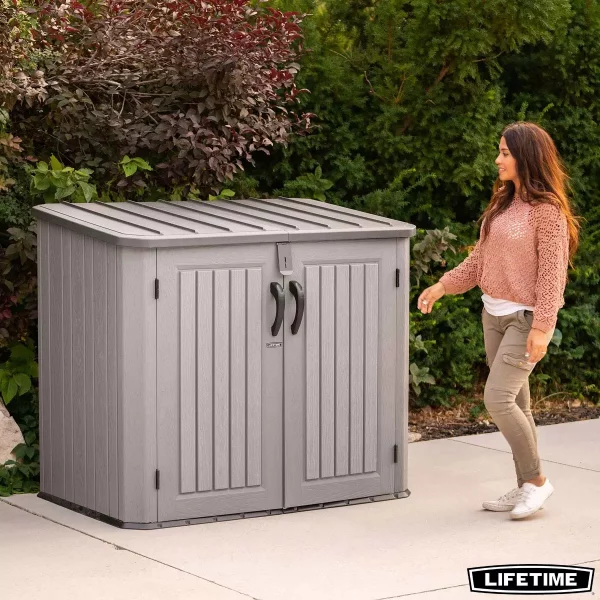 Lifetime Horizontal Wood Look 1300 Litre Storage Shed Model 60350