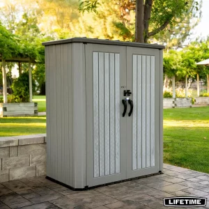 Lifetime Rough Cut Vertical 2060 Litre Storage Shed Model 60375U