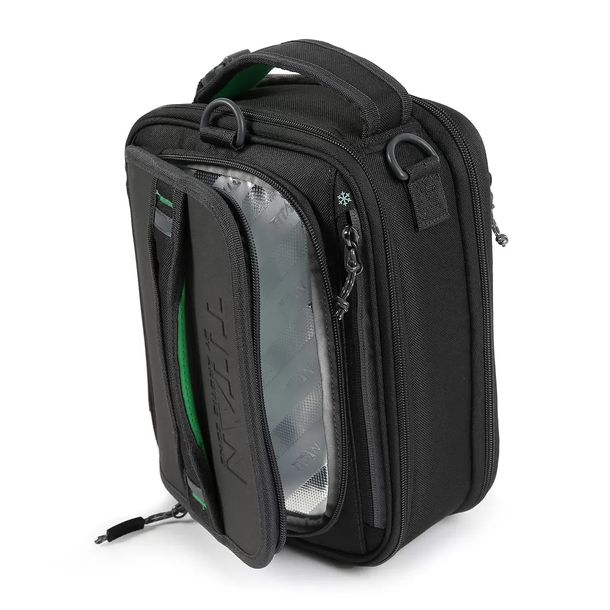 Titan Expandable Lunchbox with Ice Walls in Black - Image 6