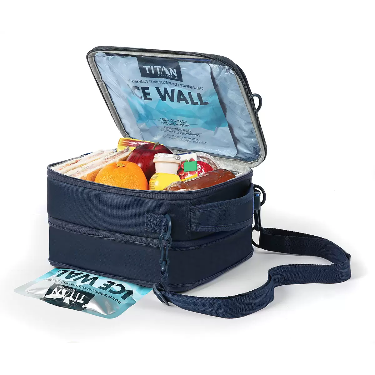 Titan Expandable Lunchbox with Ice Walls in Navy - Image 7