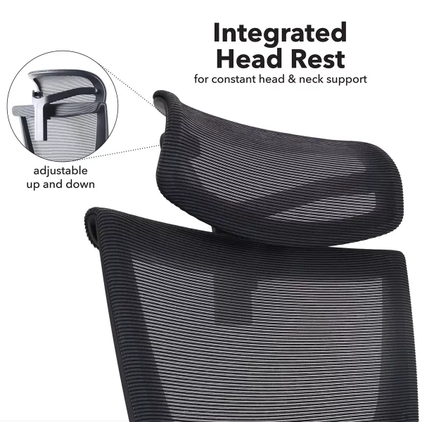 Elise Mesh Operator Chair with Adjustable Headrest - Image 7