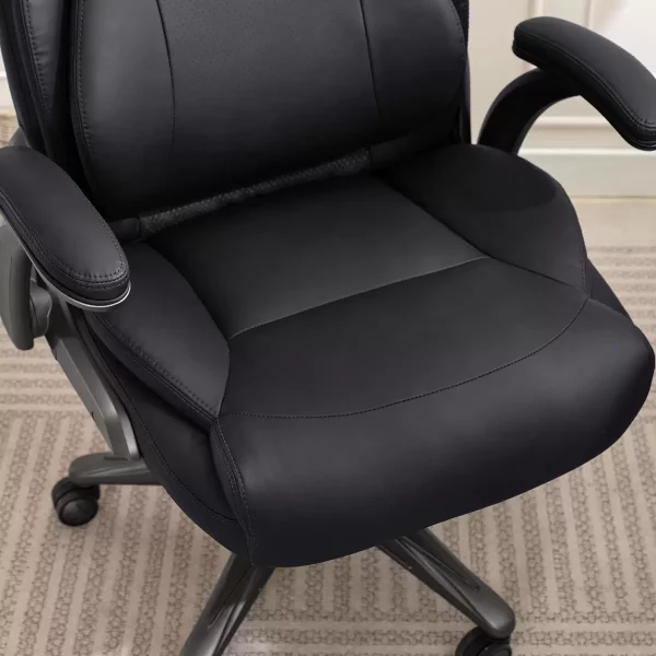 La-Z-Boy Air Lumbar Managers Office Chair with Flip Up Arms Black - Image 7