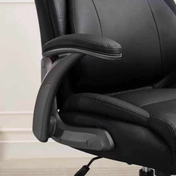La-Z-Boy Air Lumbar Managers Office Chair with Flip Up Arms Black - Image 4