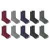 Penguin Premium Men Organic Cotton Socks 10 Pack in Multi Color Size 7-11 - Image 3