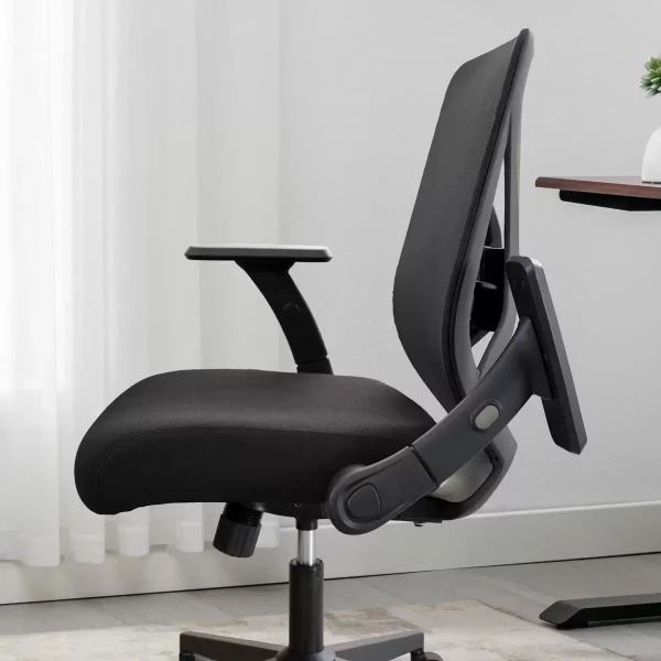True Innovations Mesh Office Chair with Flip Up Arms - Image 5