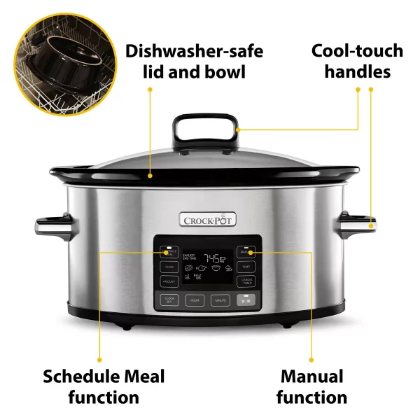 Crockpot TimeSelect Digital Slow Cooker CSC066 - 5.6L - Image 2