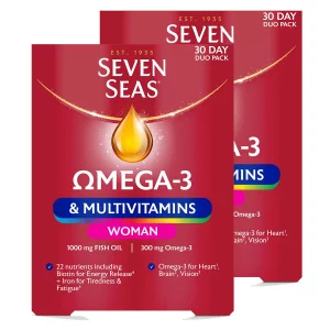 Seven Seas Omega-3 and Multivitamins Woman 2 Pack