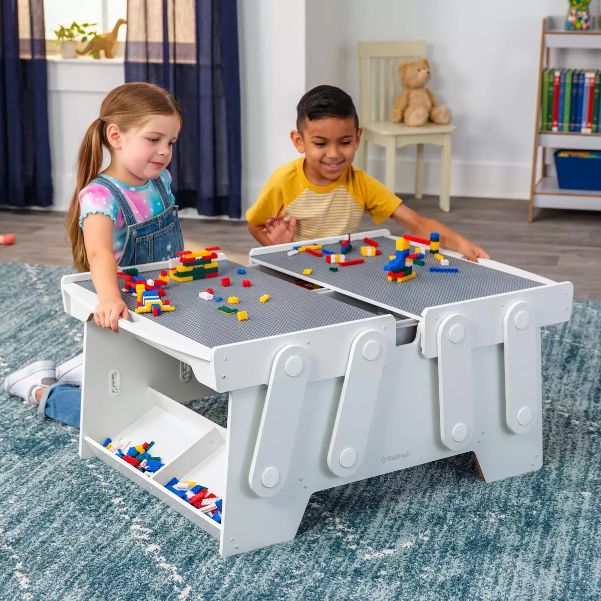 KidKraft Building Bricks Play n Store Mega Table - Image 3