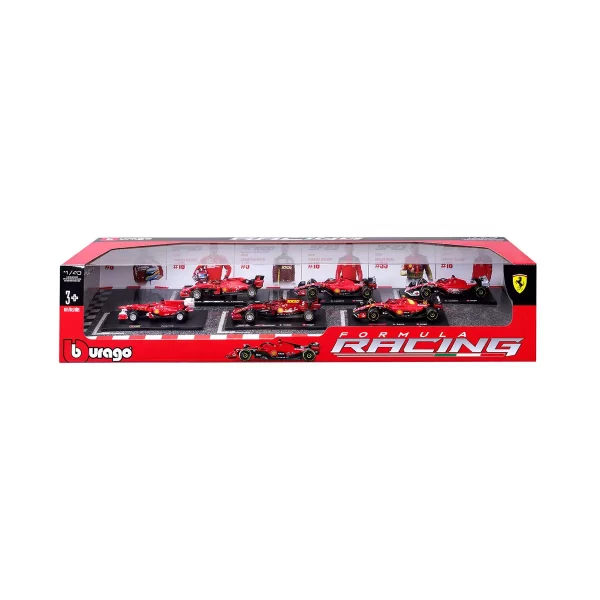 Maisto Highly Detailed Formula One Cars Ferrari 6 Pack