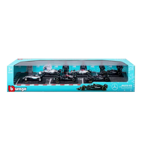 Maisto Highly Detailed Formula One Cars Mercedes 6 Pack