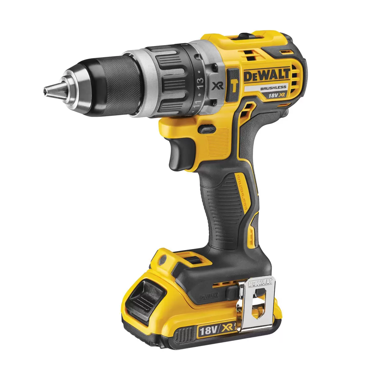 DEWALT Brushless Hammer Drill Driver Kit - Includes 2 X 2 Ah Batteries With Kit Bag & Charger - Image 6