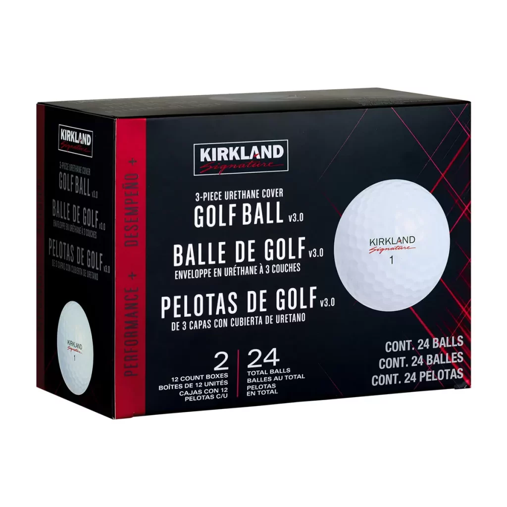 Kirkland Signature Golf Ball V3 3 Piece Urethane Cover 24 Balls