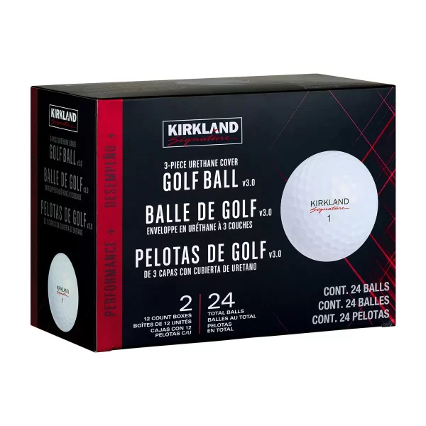 Kirkland Signature Golf Ball V3 3 Piece Urethane Cover 24 Balls