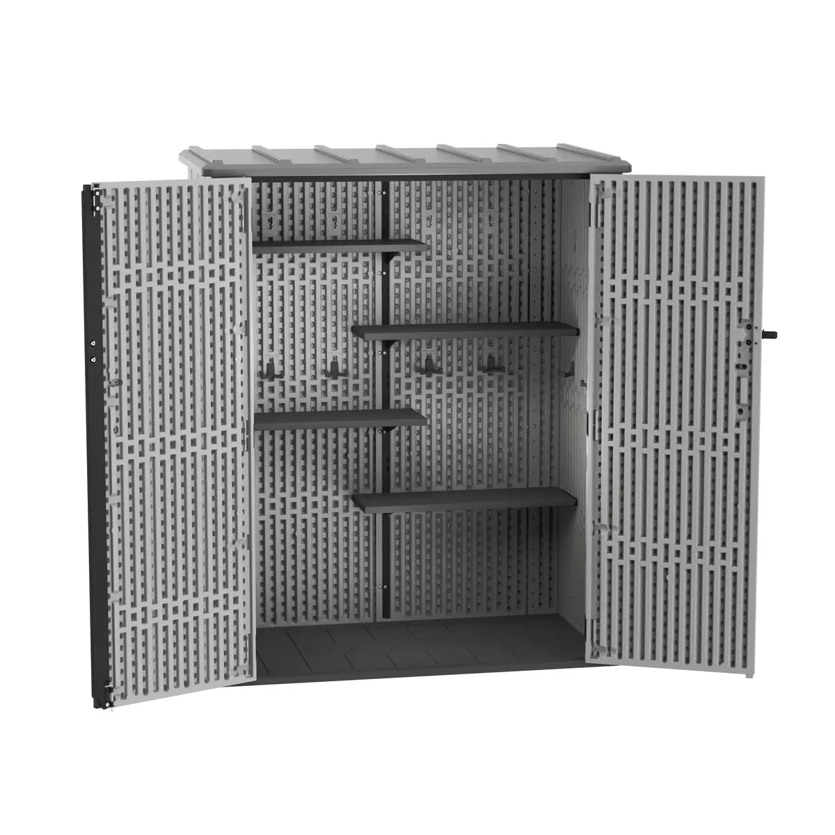 Lifetime Vertical 1510 Litre Storage Shed with Shelving Model 60457 4ft 6" x 2ft 4" (1.4 x 0.7m) - Image 7