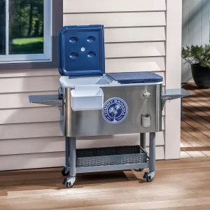Tommy Bahama 95 Litre Stainless Steel Rolling Cooler