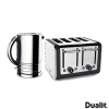 Dualit Architect Kettle and 4 Slot Toaster Matt Black