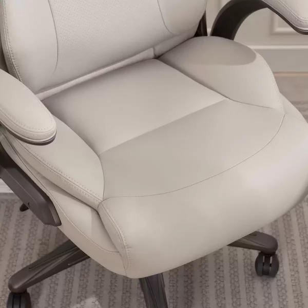 La-Z-Boy Air Lumbar Managers Office Chair with Flip Up Arms Beige - Image 4