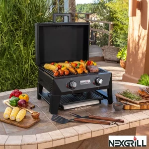 Nexgrill Fortress 2 Burner 4-in-1 BBQ Grill