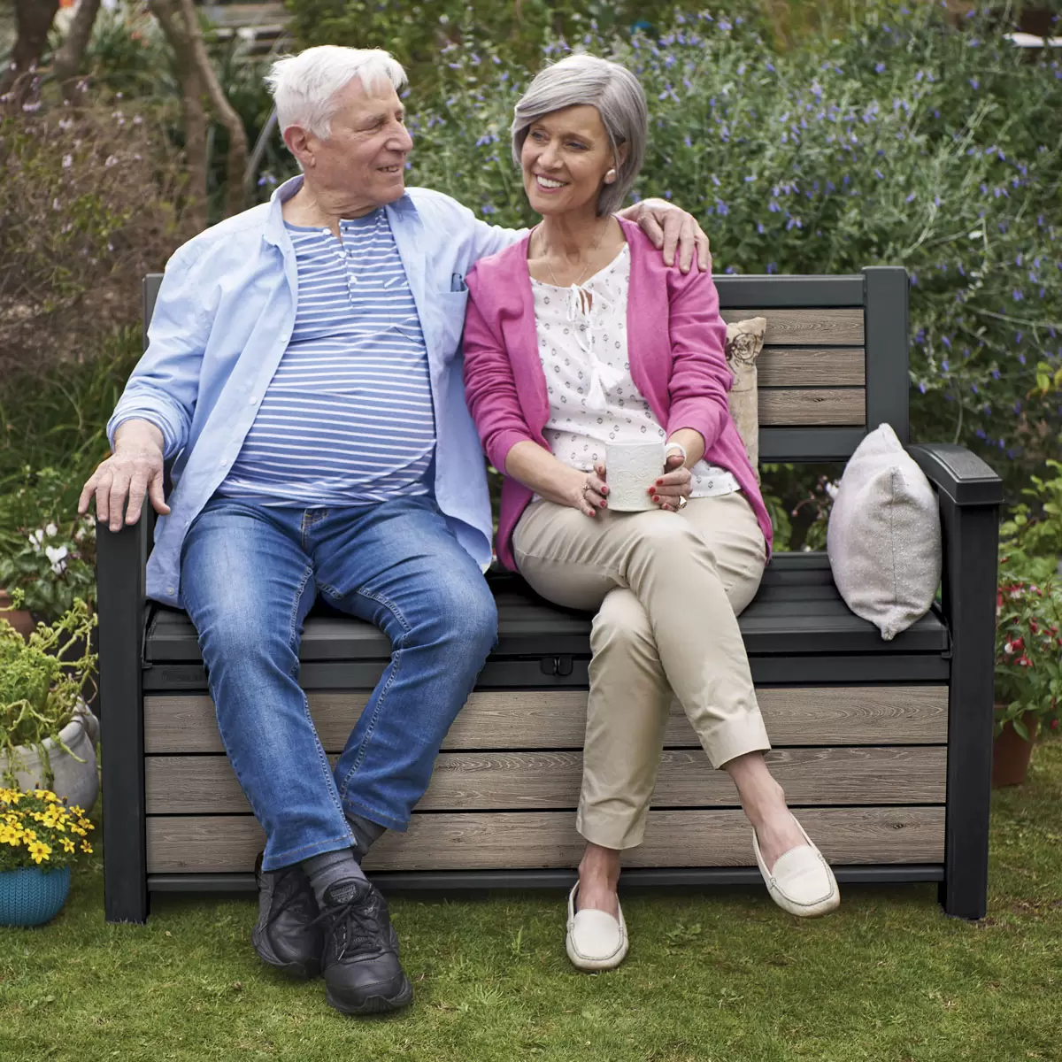 Keter Ashwood 227 Litre Storage Bench - Image 6