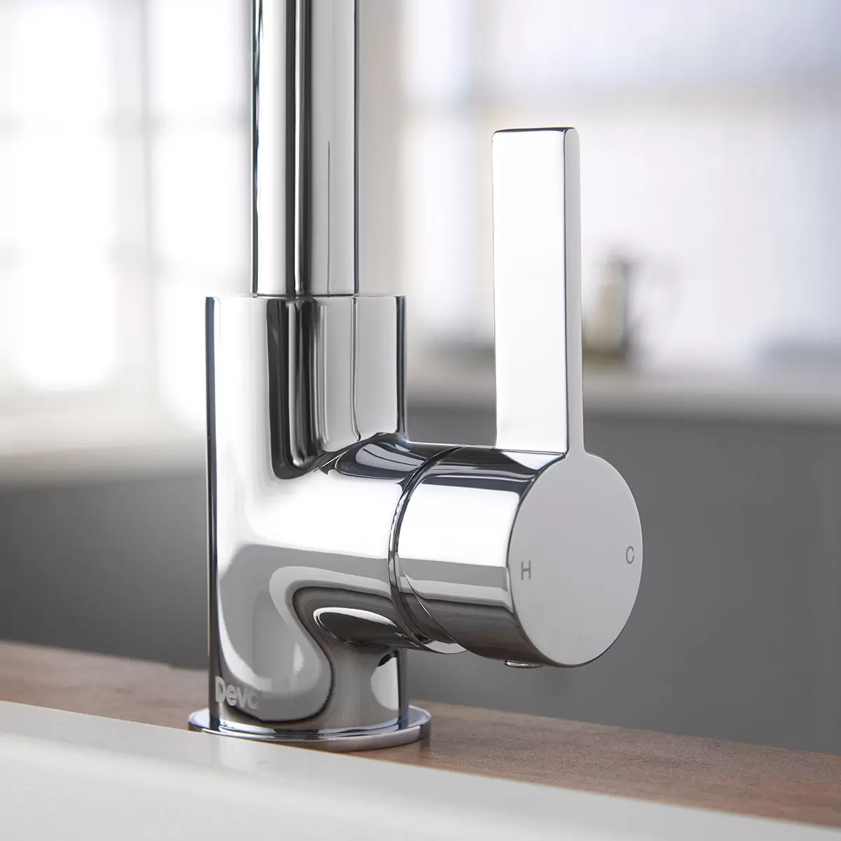 Deva Ashworth Kitchen Sink Mixer Tap In Chrome Model ASH104 - Image 4