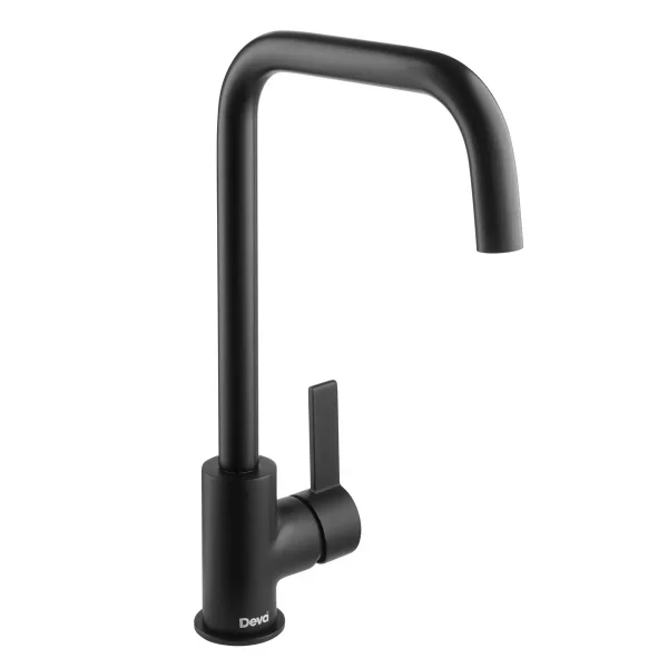 Deva Ashworth Kitchen Sink Mixer Tap In Matte Black Model ASH104BK