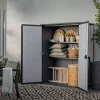 Keter Storm Grey Signature Alto 1415 Litre Vertical Storage Shed with Shelves 4ft 6" x 2ft 4" (1.4 x 0.7m) - Image 5