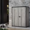Keter Storm Grey Signature Alto 1415 Litre Vertical Storage Shed with Shelves 4ft 6" x 2ft 4" (1.4 x 0.7m) - Image 4