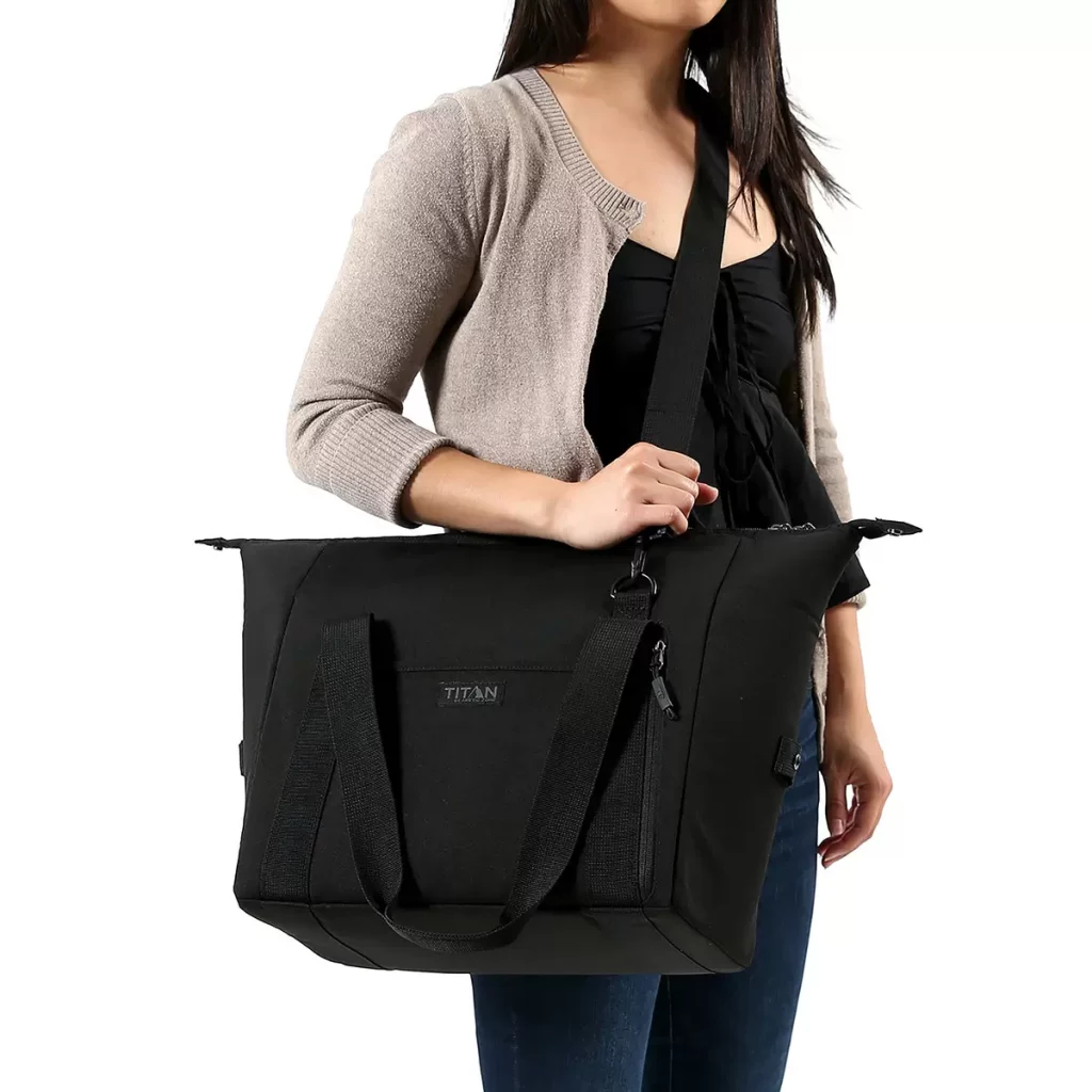 Titan 25 Can Insulated Carry-ALL with 2 High Performance Ice Walls in Black