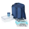 Titan Fridge Cold Lunch Pack with 2 Ice Walls in Blue - Image 3