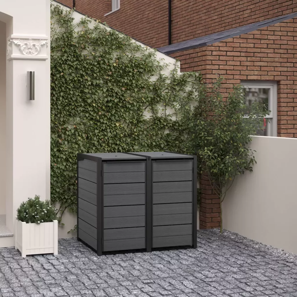 Keter Cortina Hide Away Bin Store - 2 Sections