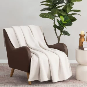 Berkshire Textured Chenille Throw in White