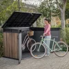 Keter Rosewood Horizon Horizontal 2020 Litre Storage Shed 6ft 3" x 3ft 7" (1.9 x 1.1m) - Image 5