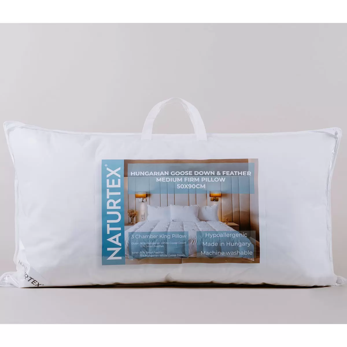Naturtex Hungarian Goose Down Feather King Size Pillow - Image 4