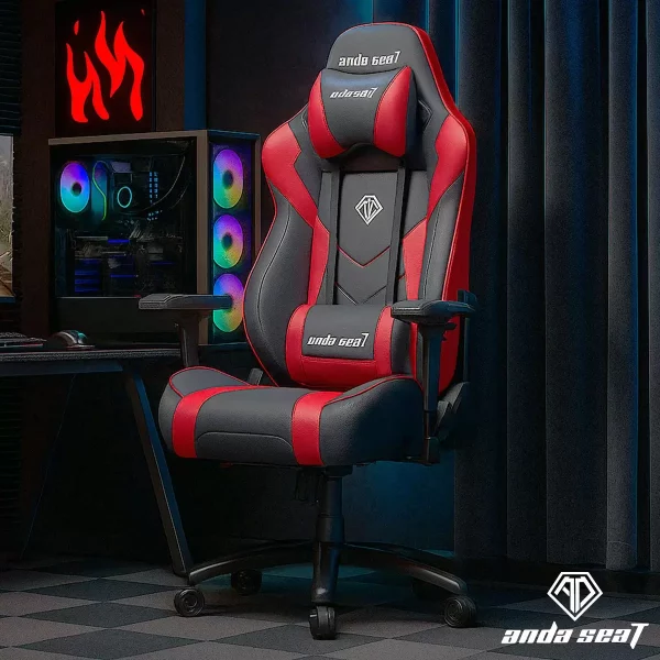 anda seaT Dark Demon Premium Gaming Chair Black and Red