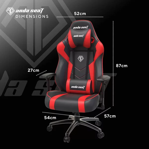 anda seaT Dark Demon Premium Gaming Chair Black and Red - Image 9