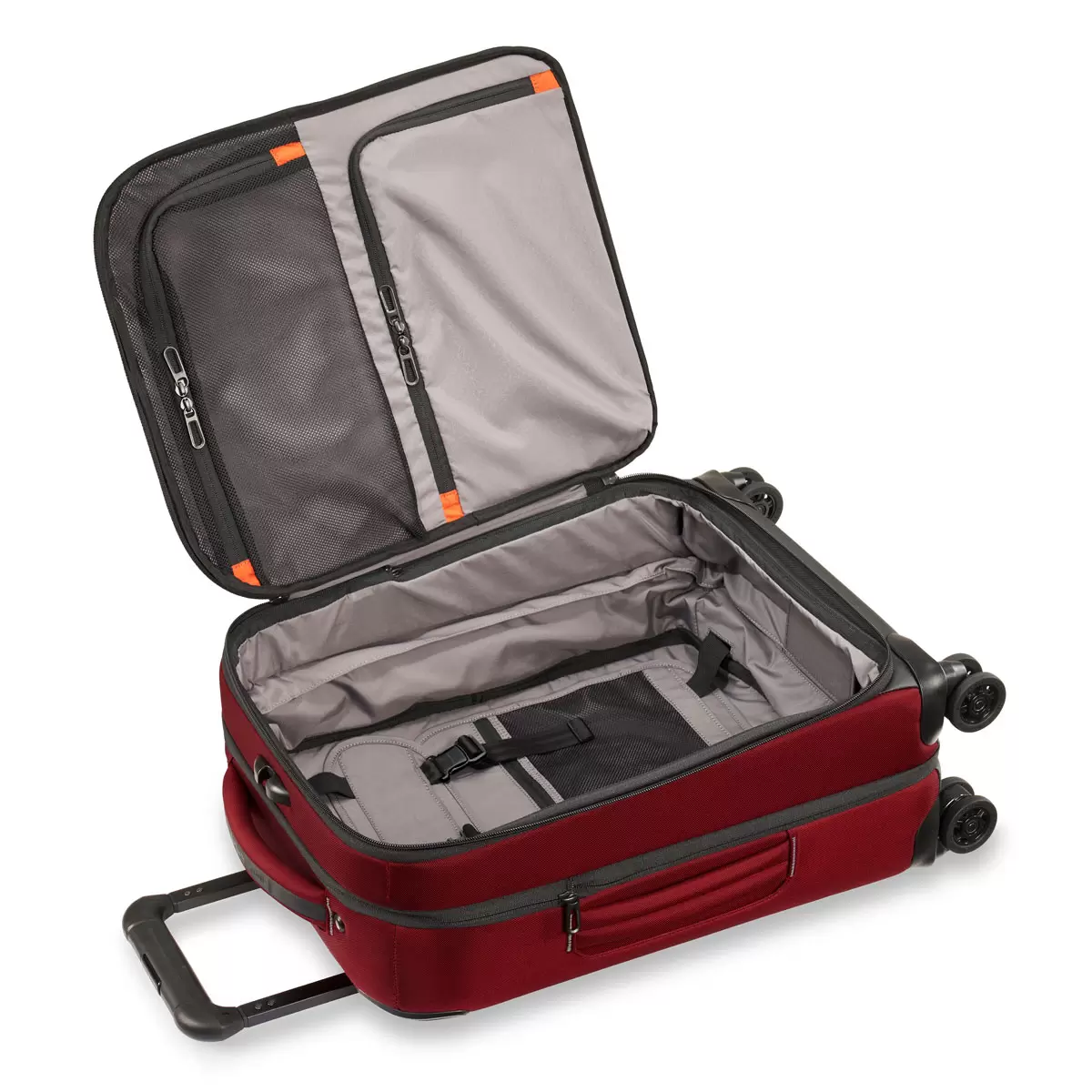Briggs & Riley ZDX 53cm Carry-On Expandable 4 Wheel Spinner Suitcase in Brick - Image 6
