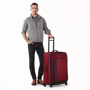Briggs & Riley ZDX 74cm Large Expandable 4 Wheel Spinner Suitcase in Brick