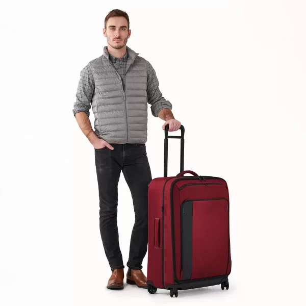 Briggs & Riley ZDX 74cm Large Expandable 4 Wheel Spinner Suitcase in Brick
