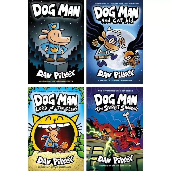 Dog Man Paperback x4 Book Collection