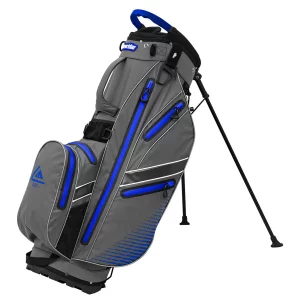 Longridge Elements Waterproof Stand Bag in Grey and Blue