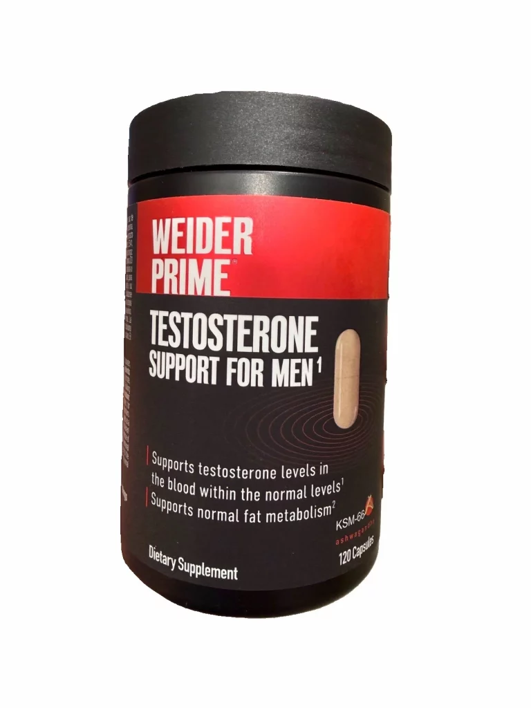 Weider Prime Testosterone Support for Men 120 Count