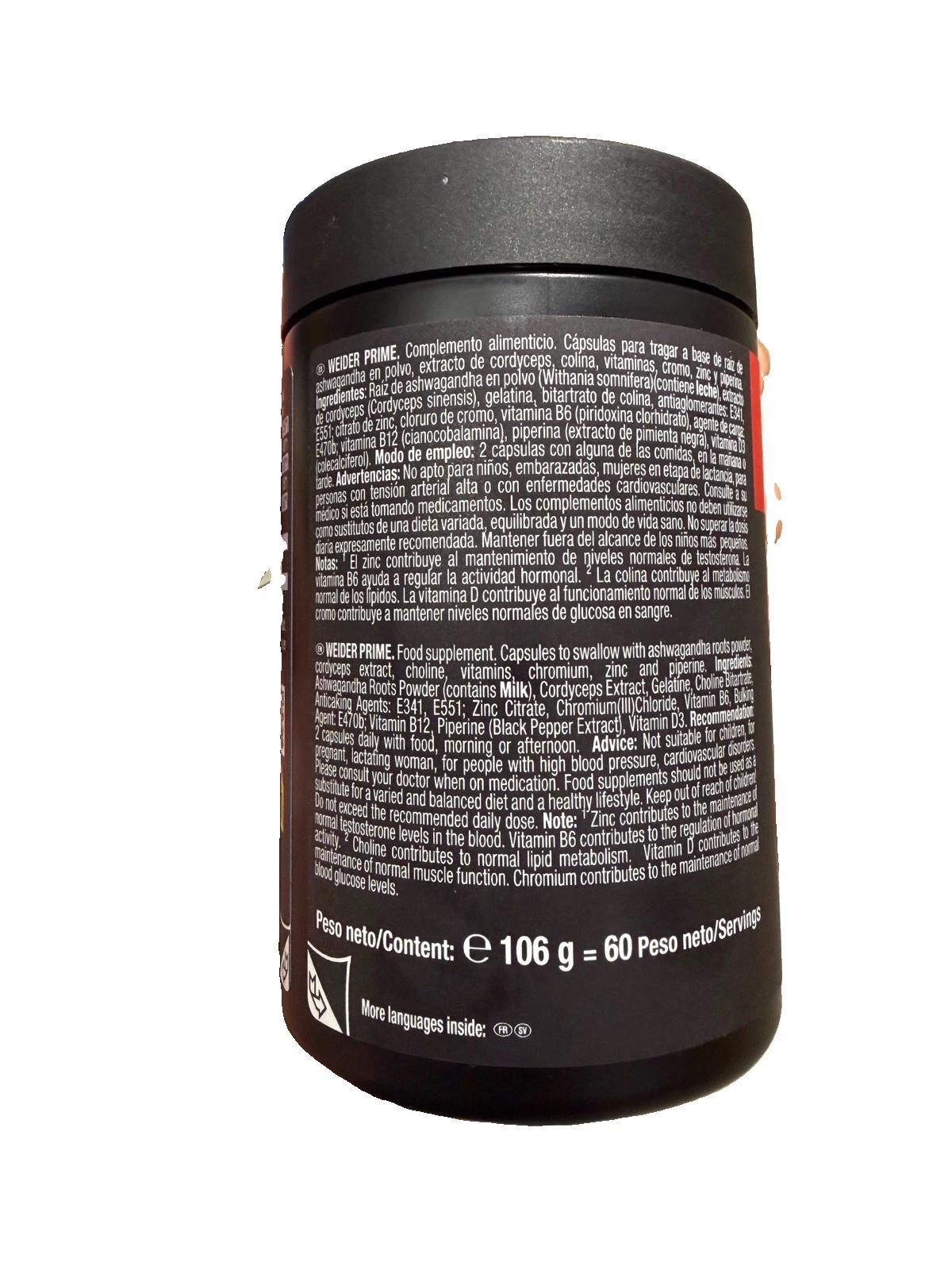 Weider Prime Testosterone Support for Men 120 Count - Image 2
