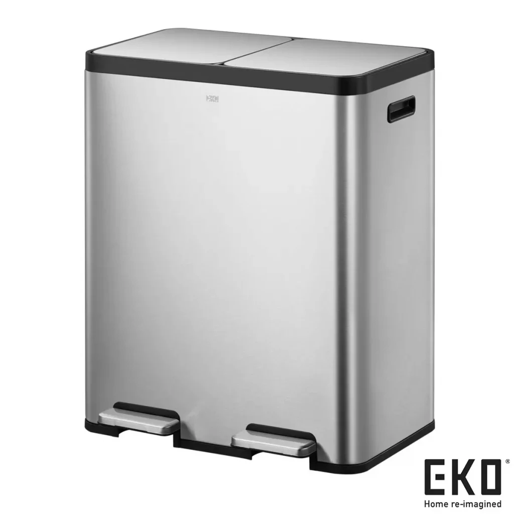 EKO Ecocasa 60L Recycling Bin in Stainless Steel