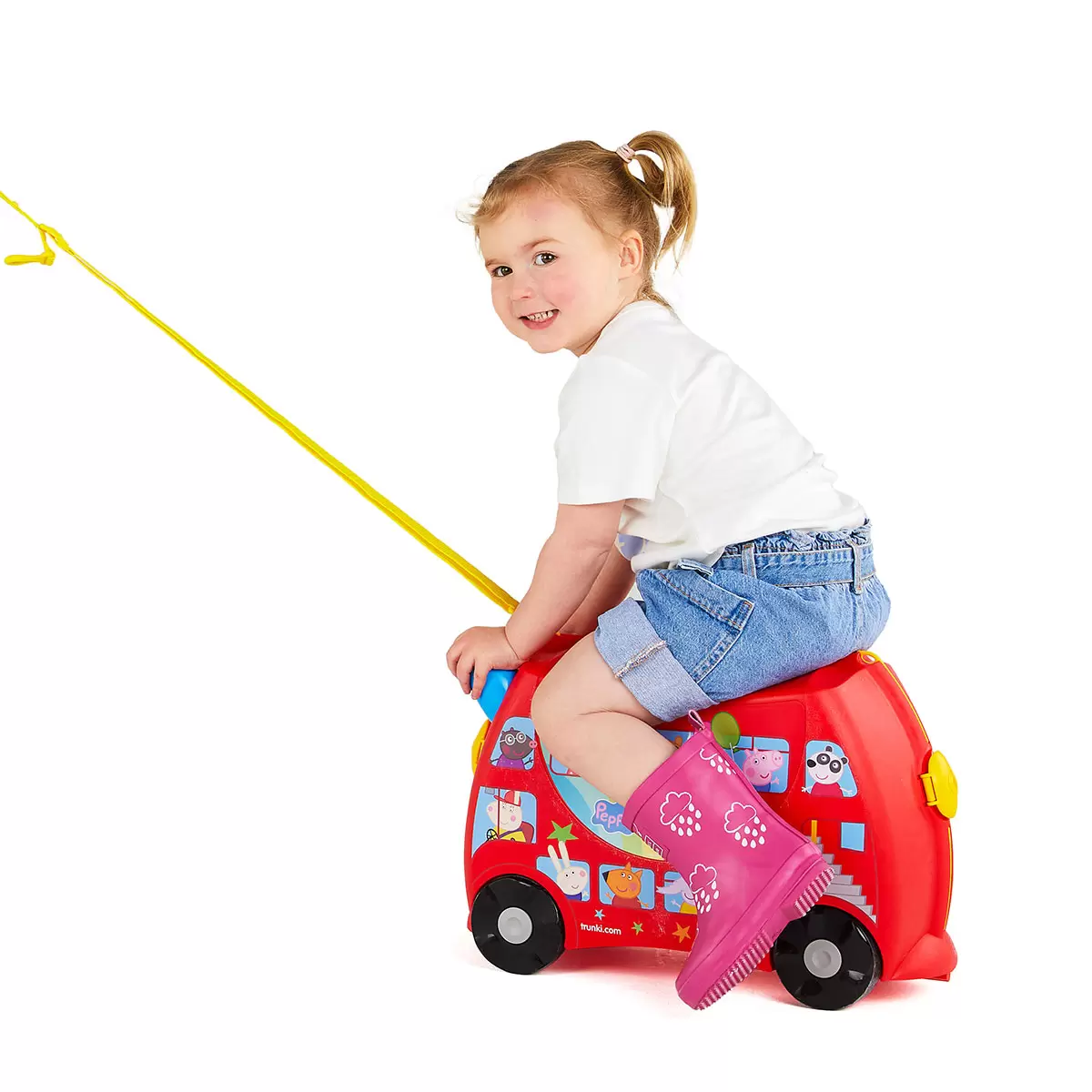 Trunki Peppa Pig Party Bus Ride On Hardside Case - Image 3