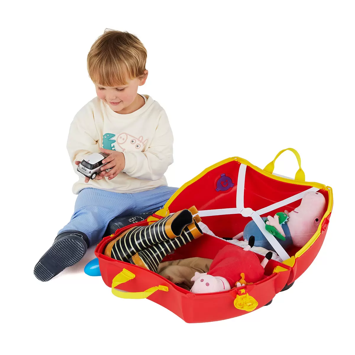 Trunki Peppa Pig Party Bus Ride On Hardside Case - Image 2