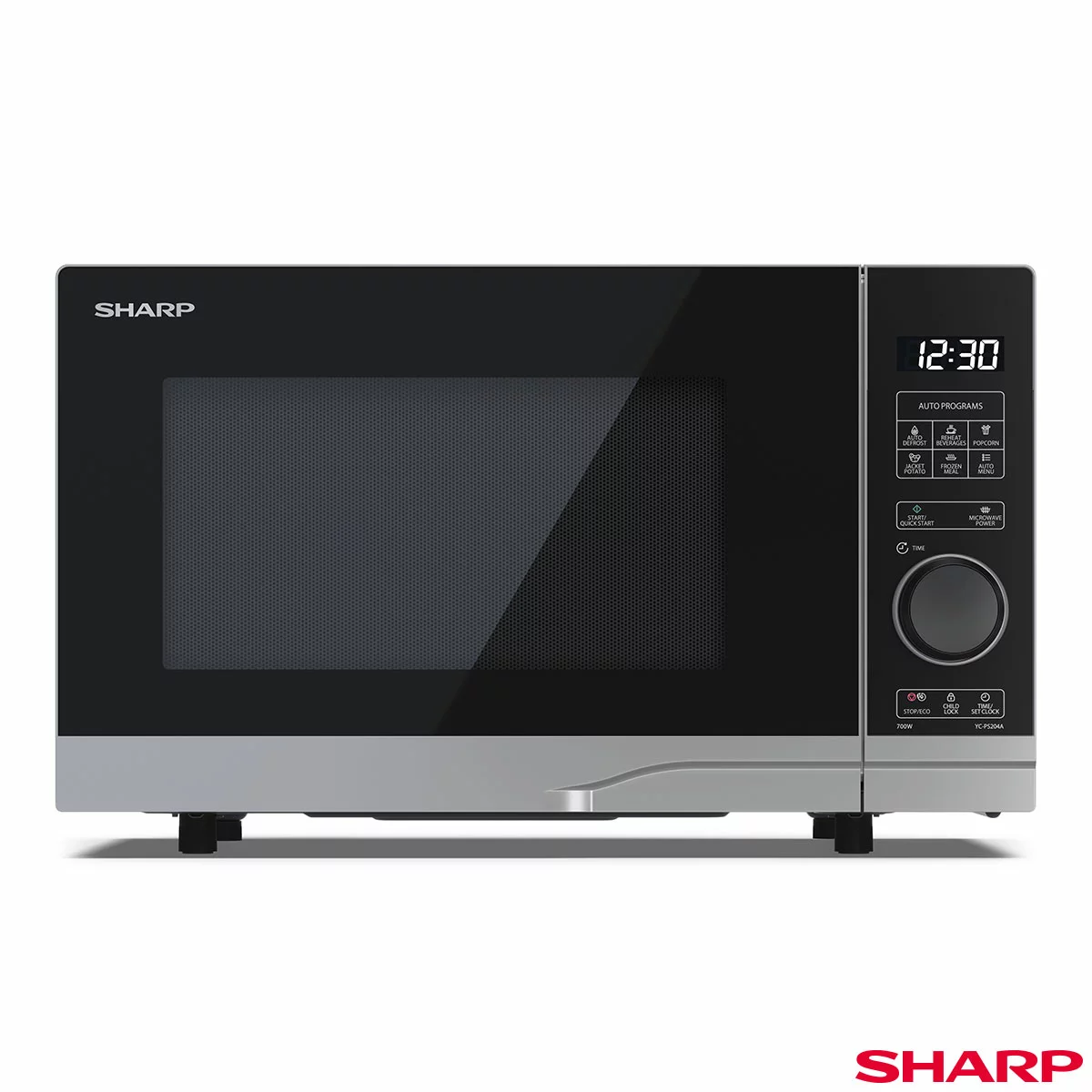 Sharp 20 Litre 700W Solo Digital Microwave YC-PS204AU-S