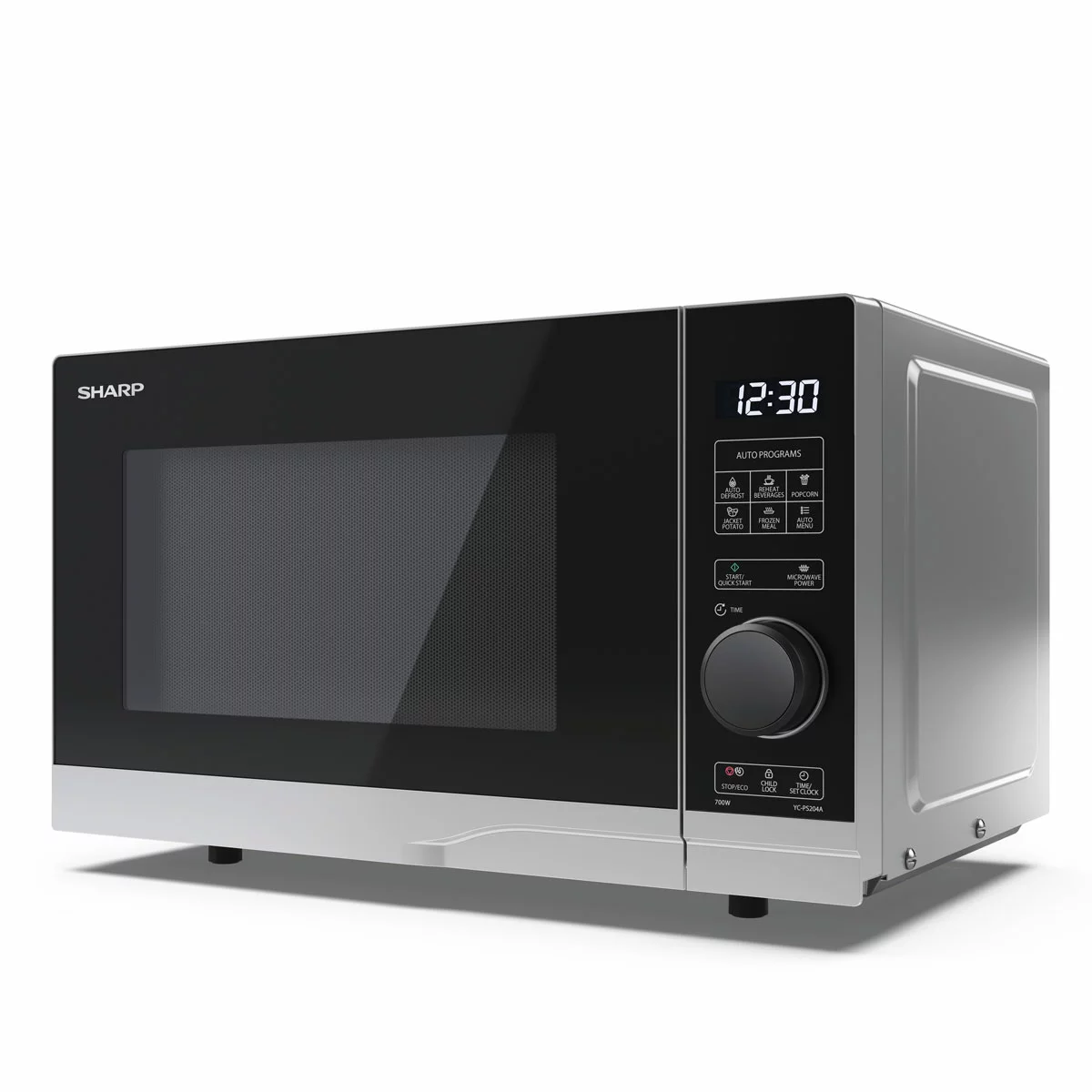 Sharp 20 Litre 700W Solo Digital Microwave YC-PS204AU-S - Image 3