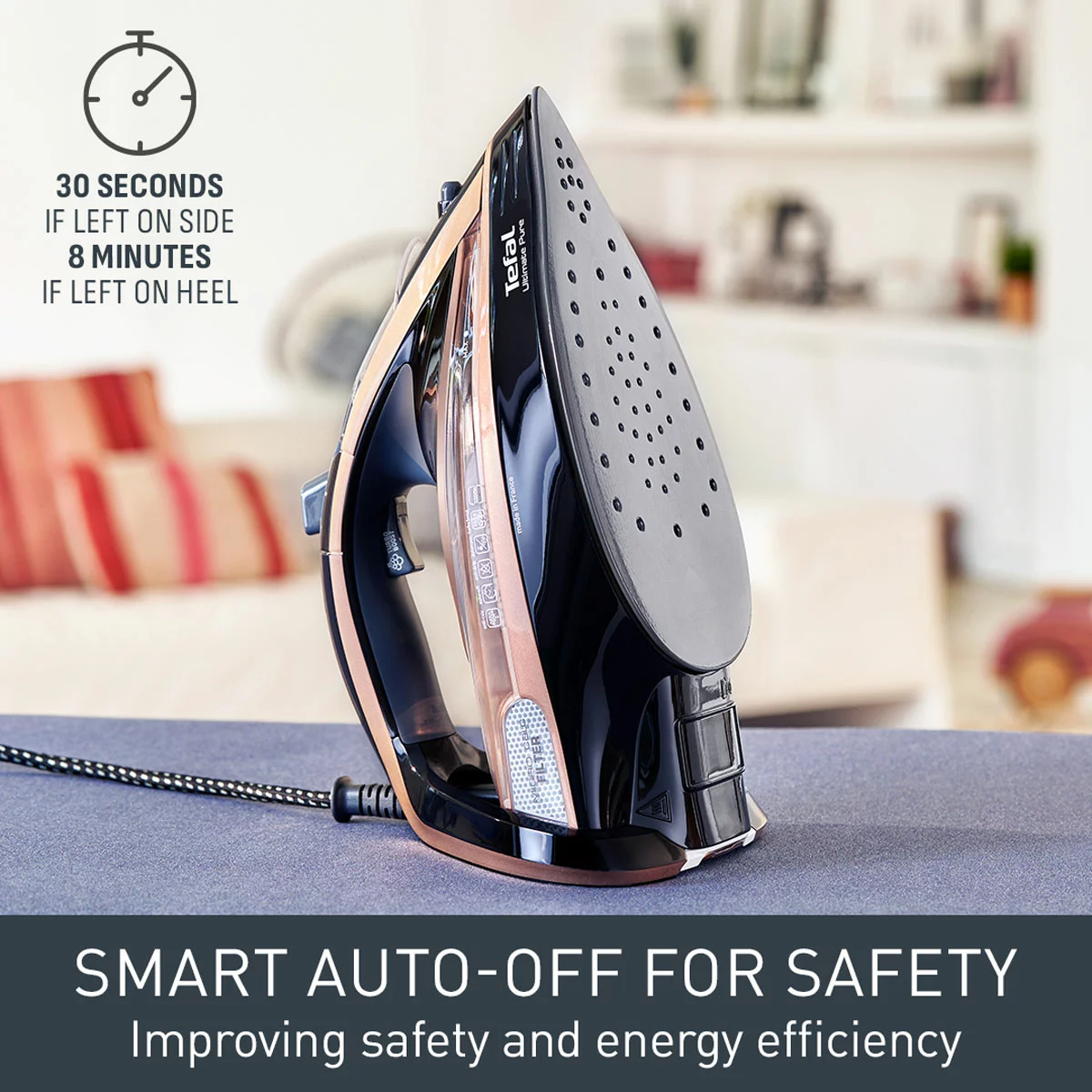 Tefal Ultimate Pure Steam Iron FV9845G1 - Image 6