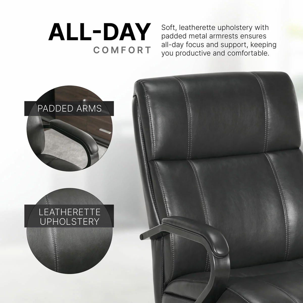 True Innovations Mid Back Managers Chair - Image 5