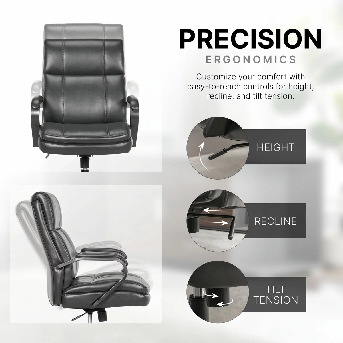 True Innovations Mid Back Managers Chair - Image 3